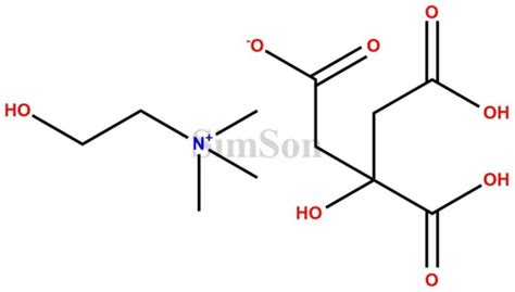 Choline Dihydrogen Citrate CAS No 77 91 8 Simson Pharma Limited