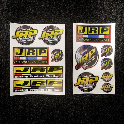 JRP Motorcycle Hologram Sticker Pack Outdoor Laminated Decals Thailand