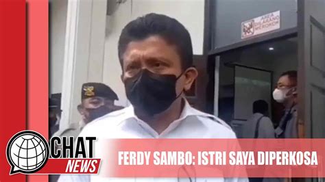 Bantah Motif Perselingkuhan Ferdy Sambo Istri Saya Diperkosa