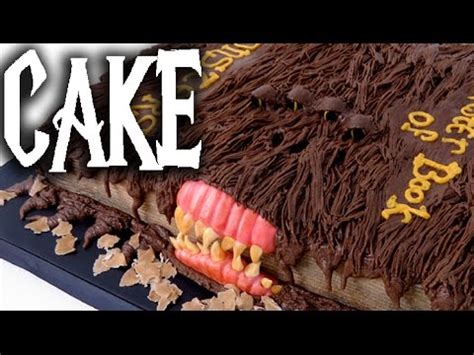 HARRY POTTER CAKE Chocolate Monster Book Of Monsters YouTube