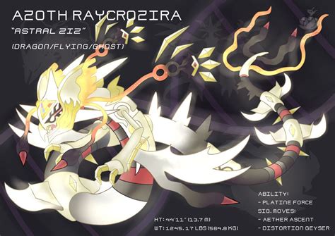 Pokefusion M Rayquaza Giratina O U Necrozma By OzoneFruit Pokemon