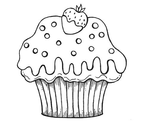 Coloring Pages Cupcake Printables Coloring Home