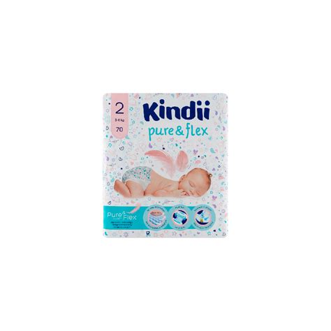 Kindii Pieluchy Dla Dzieci Pure Flex Mini 70 Szt