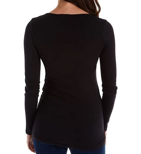 Tissue Jersey Long Sleeve V Neck Tee