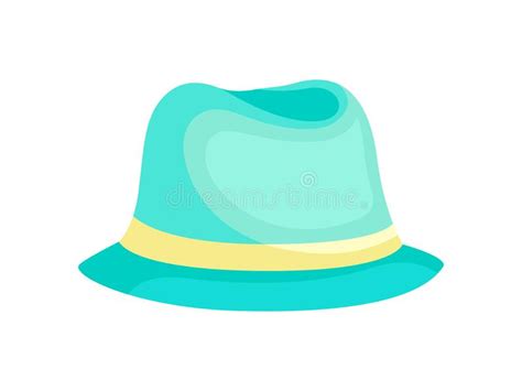 Sombrero Azul Claro Para Las Mujeres Ilustraci N Del Vector En El Fondo