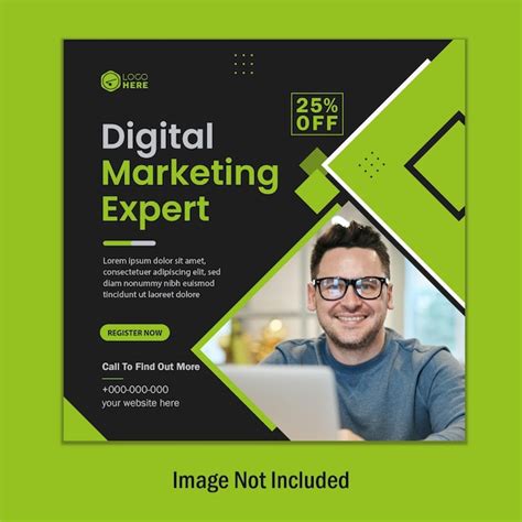 Premium Vector Digital Marketing Expert Social Media Cover Template