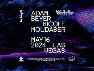 Factory Presents Adam Beyer Nicole Moudaber At Marquee Nightclub