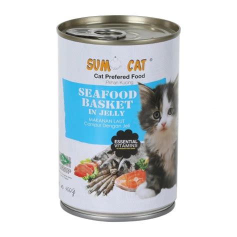 Sumo Cat Canned Food Jelly Seafood Basket 400g Catsmart Singapore