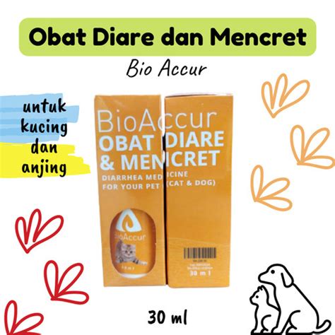 Jual Obat Diare Kucing Obat Diare Anjing BIOACCUR DIARE DAN MENCRET