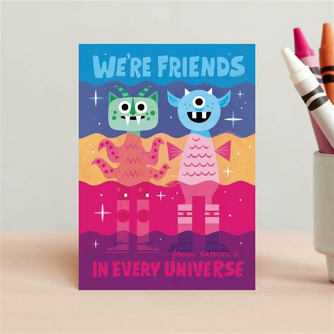 Friends In Every Universe Classroom Valentines Day Cards By Morgan