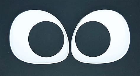 White Fursuit Eyes 3d Printed Furry Toony Eye Blanks For Etsy Uk