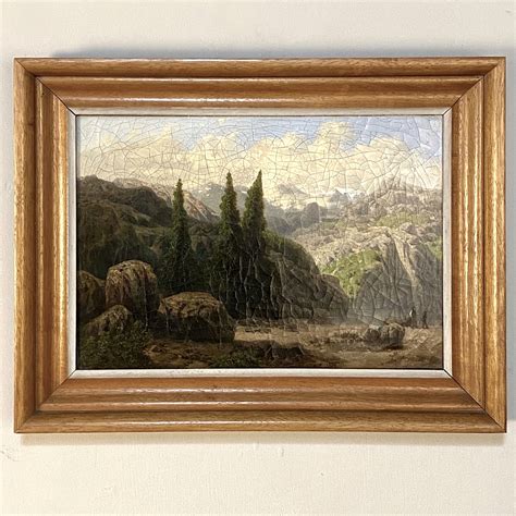 Framed Oil Painting, Antique, Landscape