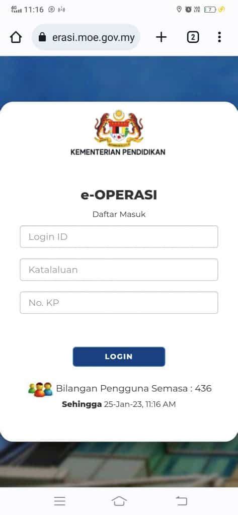 Eoperasi Kpm Semakan Kemaskini Eoperasi Moe Gov My