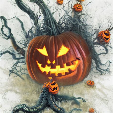 A Evil Jack O Lantern Sentient Mist Tentacles Digital Ar Flickr