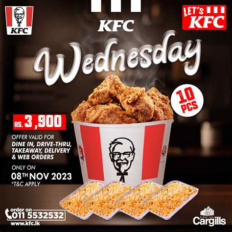 Kfc Has Rs 3900 10pc Chicken Bucket 4 Biriyani Pilaf Rice Deal At Sri Lanka Outlets On Wed