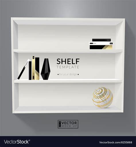 Shelf template Royalty Free Vector Image - VectorStock