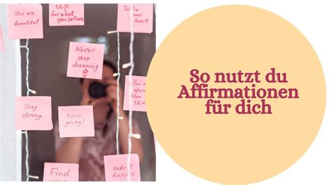 Affirmationen Richtig Anwenden Youtube