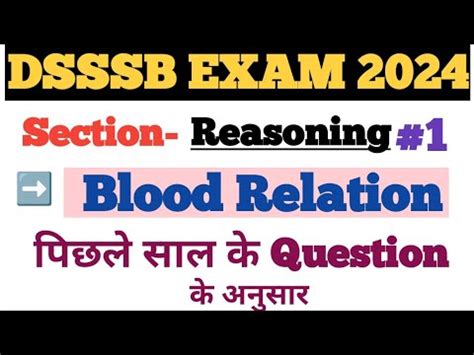 Blood Relation DSSSB Reasoning Reasoning Classes For DSSSB DSSSB