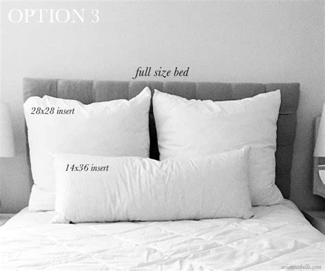 Pillow Size Guide for Full Beds – Arianna Belle