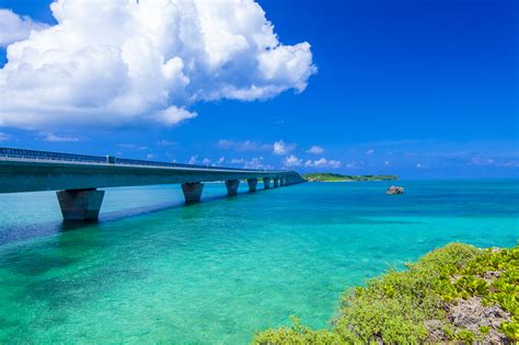 池間大橋付近からの景色（横）：no3084 沖縄のフリー写真素材サイト「ばんない堂」