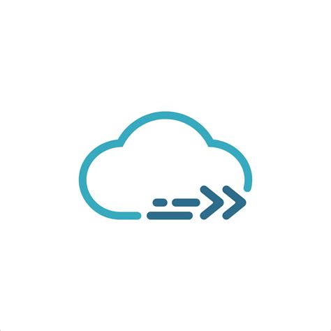 Modern blue cloud logo design 7319642 Vector Art at Vecteezy