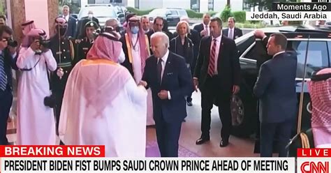 Joe Biden Fist Bumps Saudi Crown Prince Mohammed Bin Salman