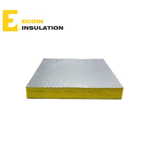 40mm Thickness Glasswool Insulation Fiberglass Duct Insulation In Hvac