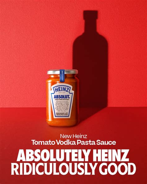 Heinz X Absolut Tomato Vodka Pasta Sauce