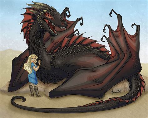 Daenerys and Drogon by ManueC on DeviantArt