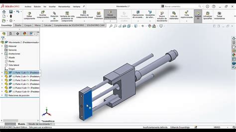 Ensamble Con Estudio De Movimiento SolidWorks YouTube