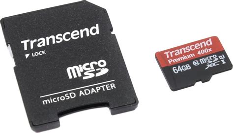 Transcend Microsdxc Gb Adapt R Datacomp Sk