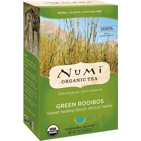 Numi Tea Organic Tea Herbal Teasan Green Rooibos Caffeine Free