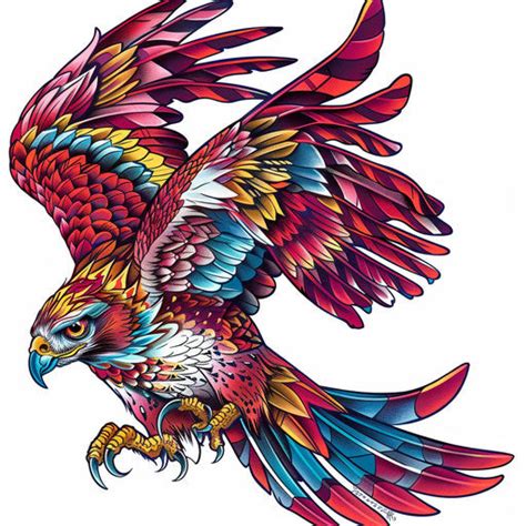 Hawk Tattoo Design Masterpiece – IMAGELLA