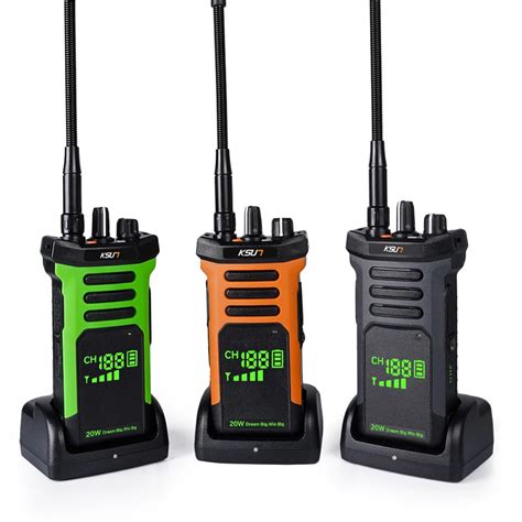 KSUN X80 20W High Power Long Range Two Way Radio Reverse Charge