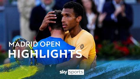 Jiri Lehecka vs Felix Auger-Aliassime | Madrid Open highlights | Tennis ...