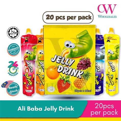 ali baba jelly drink pcs  pack shopee malaysia