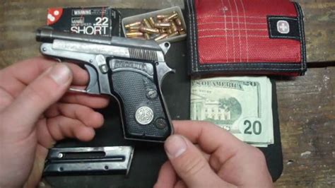 Beretta 950b Minx In 22 Short Auto Pocket Pistol Youtube