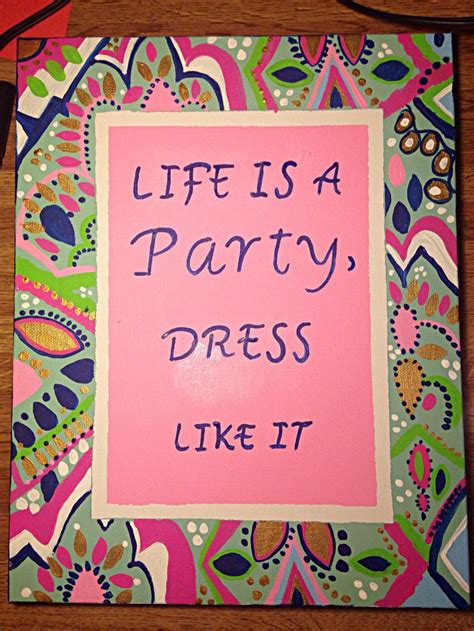 Lilly Pulitzer Inspired Canvas Crafts Lilly Pulitzer Inspired Dorm