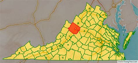 Map of Augusta County, Virginia