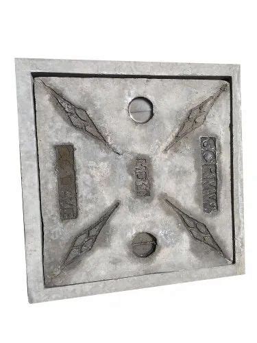 Gray Full Floor Square Rcc Manhole Cover For Construction At Rs