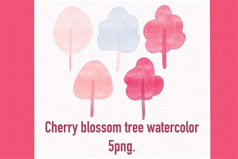 Cute Cherry Blossom Tree Watercolor Graphic by aunny2544 · Creative Fabrica