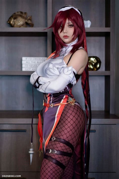 Model Hana Bunny Squishubunny In Cosplay Rosaria From Genshin Impact