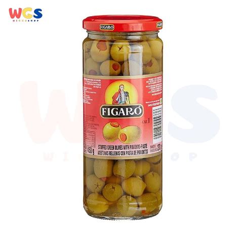 Jual Figaro Stuffed Green Olives With Pimiento Paste G Shopee