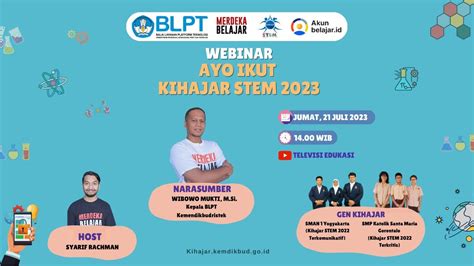 Webinar Ayo Ikut Kihajar Stem Youtube