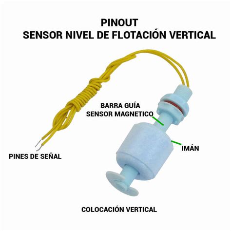 Sensor De Nivel De Liquido Vertical Con Flotador Robot Tienda