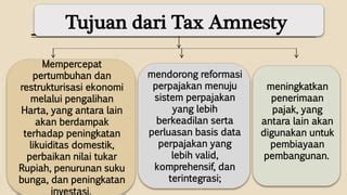 TAX AMNESTY OLEH TIM KALICACING PPT