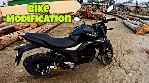 Gixxer Monotone Modification Bike Modification Review In Bangla