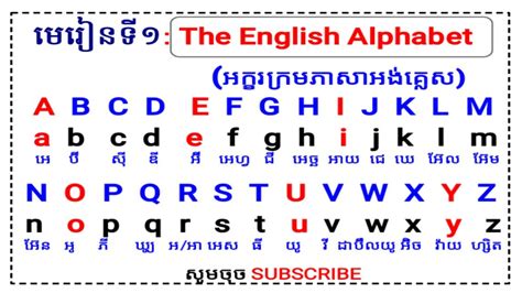 Khmer Alphabet Practice Worksheets Pdf - Paul Wall's Printable ...