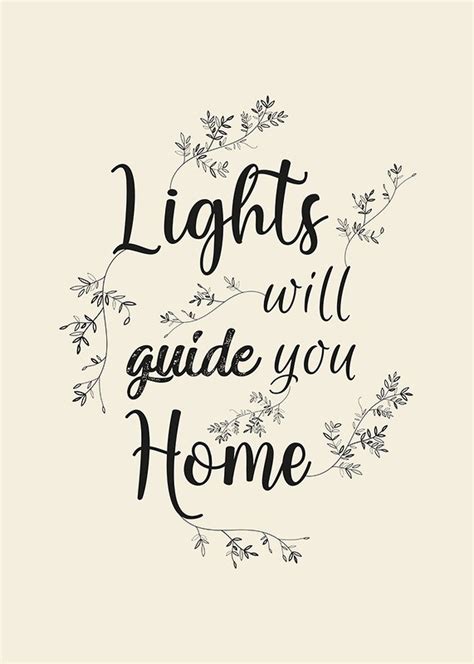 Lights Will Guide You Home Poster Julkonst Gallerix Se