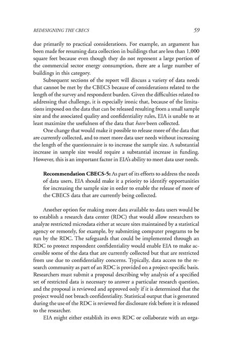 Redesigning The Commercial Buildings Energy Consumption Survey